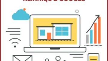 Case study Perfect Cube: 5,6 raza więcej kliknięć z Google. Ilustracja: laptop z domem modułowym, rosnący wykres i telefon